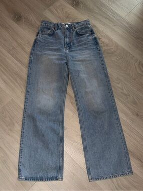 Reformation Wilder High Rise Wide Leg Cropped Jean